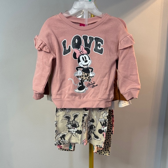 Limited Too Minnie Mouse 2 T bundle Too and Pants Set - Picture 5 of 11